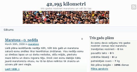 blog.broka.lv Blogs ar mērķi - 42,195 kilometri