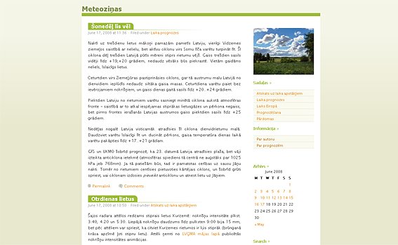 Meteoziņas Meteoziņas