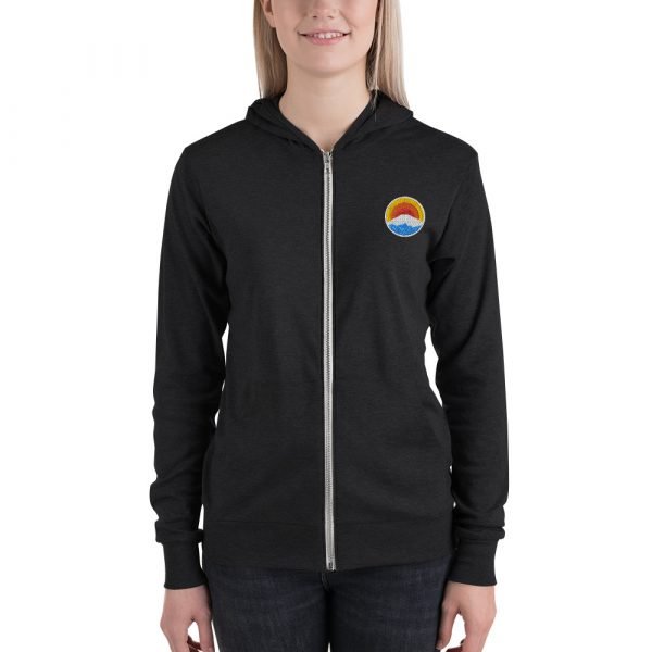 Fuji Hoodie - Unisex zip hoodie - Image 5