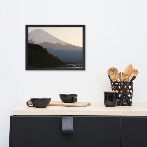 Mount Fuji (sunset at lake Kawaguchiko) Framed matte paper poster - Image 3