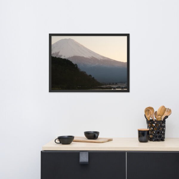 Mount Fuji (sunset at lake Kawaguchiko) Framed matte paper poster - Image 4