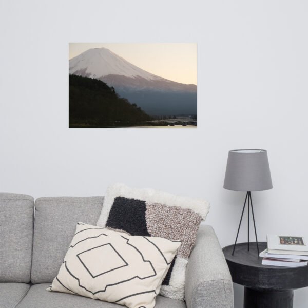 Mount Fuji poster (sunset by lake Kawaguchiko)